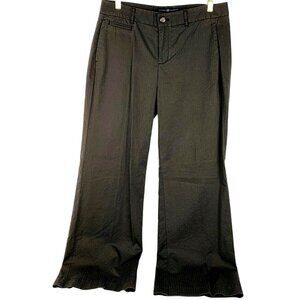 Gap Wide Leg Trouser Pants 6 Brown GapStretch 31" Waist Casual Career